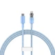 Кабель Baseus Explorer Series Fast Charging Cable with Smart Temperature Control Type-C to iP 20W 1m Blue (CATS010203) - изображение 1