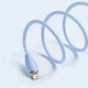 Кабель Baseus Jelly Liquid Silica Gel Fast Charging Data Cable USB to iP 2.4A 2m Blue (CAGD000103) - изображение 8