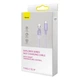 Кабель Baseus Explorer Series Fast Charging Cable with Smart Temperature Control Type-C to iP 20W 1m Purple (CATS010205) - зображення 6