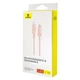 Кабель Baseus Habitat Series Fast Charging Cable Type-C to iP 20W 2m Wheat Pink (P10360201421-01) - зображення 7