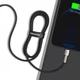Кабель Baseus Cafule Series Metal Data Cable Type-C to iP PD 20W 0.25m Black (CATLJK-01) - изображение 5