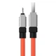 Кабель Baseus CoolPlay Series Fast Charging Cable USB to iP 2.4A 2m Orange (CAKW000507) - зображення 4