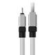Кабель Baseus CoolPlay Series Fast Charging Cable USB to iP 2.4A 1m White (CAKW000402) - изображение 4