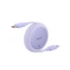 Кабель Baseus Free2Pull Mini Charging Cable USB-C to USB-C 60W 1m Nebula Purple (P10364500511-01) - изображение 3