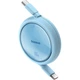 Кабель Baseus Free2Draw Mini Retractable Charging Cable Type-C to Type-C 100W 1m Galaxy Blue (P10364500311-00) - изображение 2