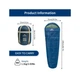 Спальник с капюшоном Naturehike MJ300 Navy Blue (2000000180243) - изображение 2