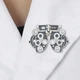 Значок (пин) BROCHE брошь бижутерия Медицина Фороптер офтальмологу серебристый BRGV114525 - изображение 4