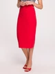 Spódnica ołówkowa damska Stylove S297 XXL Czerwona (5903887661478) - obraz 1