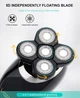 Чоловіча роторна акумуляторна електробритва 4 в 1 VGR V-302 USB універсальний триммер для стрижки бороди голови та носа + масажна насадка - зображення 7