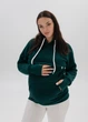 Утепленный xуди "Берта" с секретом для кормления HN XXL/XXXL Изумрудный - изображение 1