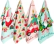 Набор 4 вафельных полотенца LeLit для кухни 34х60 см Christmas Gnomes 8072 (le2000000297569) - изображение 1