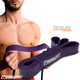 Гумова петля-еспандер Easyfit Origin 15-45 кг резинка для підтягувань, фітнесу і тренувань EF-2654-4 Фіолетова (56102668) - зображення 1
