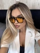 Солнцезащитные очки No Brand авиатор Daily имиджевые желтые с черным - изображение 5