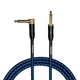 Кабель інструментальний Cascha CCP-G2ABL6 (Professional Line Guitar Cable, Tweed Blue, 6 м) - зображення 1