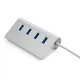 Концентратор Vinga Type-C to 4*USB3.0 1.0m cable aluminium (VCPHCU304) - изображение 2