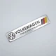 Эмблема алюминиевая Volkswagen Keep a great thing going (Германия) 12,0*2,6 см - изображение 1