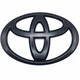 Эмблема логотип Toyota 120х82 мм (чёрный, глянец) - изображение 2