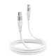 Кабель Proove Soft Silicone Type-C to Type-C 60 Вт 1м white (CCSO60002202) - изображение 4