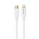 Кабель Proove Jelly Silicone Type-C to Lightning 27W (1m) white - изображение 1