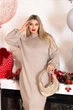 Сукня з ангори з відкритими плечима Fashion 46-48 бежевий - зображення 2