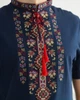 Футболка вышиванка мужская трикотажная Симфония XL Синяя - изображение 2