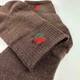 Теплые носки женские классические однотонные Цветок GM Textile Высокие 36-41 Коричневый - изображение 3