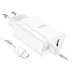 Сетевое Зарядное Устройство HOCO C97A PD20W+QC3.0 (1USB/1Type-C/3A) + Type-C to Lightning (Белый) - изображение 5