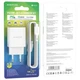 Сетевое Зарядное Устройство Borofone BA69A Resource PD20W+QC3.0 Type-C to Lightning (Белый) - изображение 6
