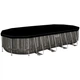 Каркасний басейн Bestway Wood Style 561ES (732х366х132 см) з картриджним фільтром, драбиною та тентом - изображение 2