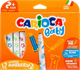 Фломастери Carioca 12 шт (8003511428143) - зображення 1