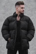 Чоловіча Пухова Куртка Стьобана Пуховик Без Капюшона Without L/XL Nest Black 455722484 - зображення 1