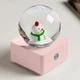 Новогодний снежный шар c LED подсветкой, музыкальный, от USB и батареек AA, 8,5x8,5см, Снеговик - изображение 2