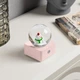 Новогодний снежный шар c LED подсветкой, музыкальный, от USB и батареек AA, 8,5x8,5см, Снеговик - изображение 5