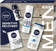 Набір для догляду за тілом Nivea Men Sensitive Recovery Гель для душу 250 мл + Антиперспірант кульковий 50 мл + Бальзам після гоління 100 мл + Пінка для гоління 200 мл (9005800382968) - зображення 1