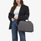 Сумка женская кожаная саквояж большая Regina Notte Travel bag 3787 Темно-серый - изображение 2