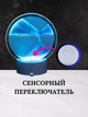 Картина песчаного пейзажа 3D с подсветкой Синего цвета - изображение 5