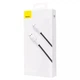Кабель 1 м. USB to Type-C White, Cafule Metal Data Cable 66W Baseus для зарядки та передачі даних (CAKF000102) - зображення 5