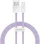 Кабель для Iphone на 1м. USB to Lightning Dynamic 2.4A Purple, Baseus для зарядки та передачі даних (CALD000405) - зображення 1
