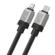 Кабель Type-C to Lightning для Iphone CoolPlay (2м) 20W чорний для зарядки і передачі даних , Baseus (CAKW000101) - зображення 2