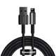 Кабель для Iphone на 2м USB to Lightning Tungsten Gold 2,4A Black, Baseus для зарядки та передачі даних (CALWJ-A01) - зображення 1