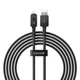 Кабель Baseus Unbreakable Series Fast Charging Data Cable USB to Lightning 2.4A 2m Cluster Black (P10355802111-01) - изображение 1