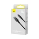 Кабель Baseus Tungsten Gold Fast Charging Data Cable USB to Type-C 100W 2m Black (CAWJ000101) - изображение 8