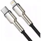 Кабель Baseus Cafule Series Metal Data Cable Type-C to Lightning PD 20W 0.25m Black (CATLJK-01) - изображение 2