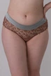 Трусики бразиліана з мереживом SH12 NOS gray/bronze Valery L beige (6000003284531) - зображення 1