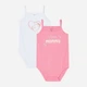 Zestaw body niemowlęcych 2 szt dla dziewczynki OVS 1794780 68 cm Biały (8057274985153) - obraz 1