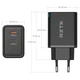 Зарядний пристрій RZTK GaN2 65W 2 USB-C (PD3.0) + кабель USB-C 100W Black - зображення 12