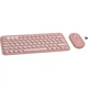 Клавиатура и мышь беспроводная Logitech Pebble 2 Combo Rose Wireless (920-012241) - изображение 2