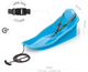 Набор Санки Prosperplast Topo со спинкой синий (5905197481937) + Ледоступы Viking Fishing Ice Walker XL (44-48) 29-32 см (19190004) - изображение 4