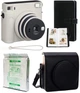Набір із фотокамерою миттєвого друку Fujifilm INSTAX Square SQ1 EX D White / картридж (10 фото) / альбом (80 фото) / чохол чорний / ремінець / фотоапарат INSTAX SQ1 - зображення 1