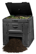 Компостер садовый пластиковый Keter E-Composter 470 л с основой (дном) (17186362) Черный - изображение 6